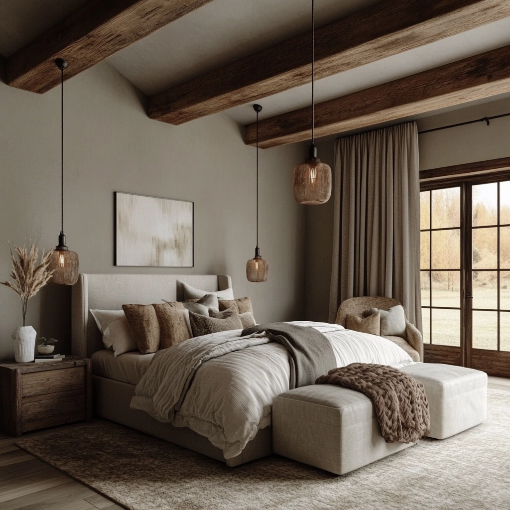 grey beige bedroom 29