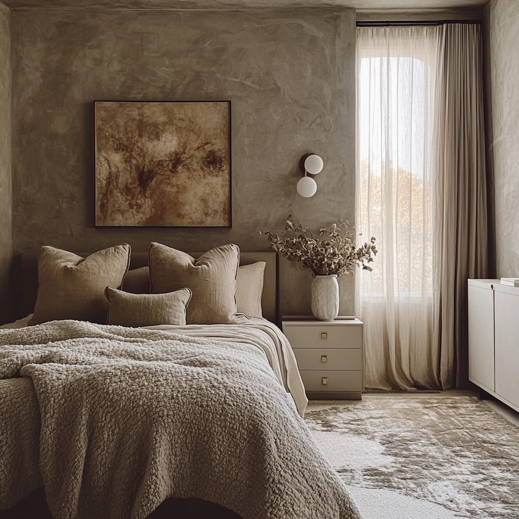 grey beige bedroom 50
