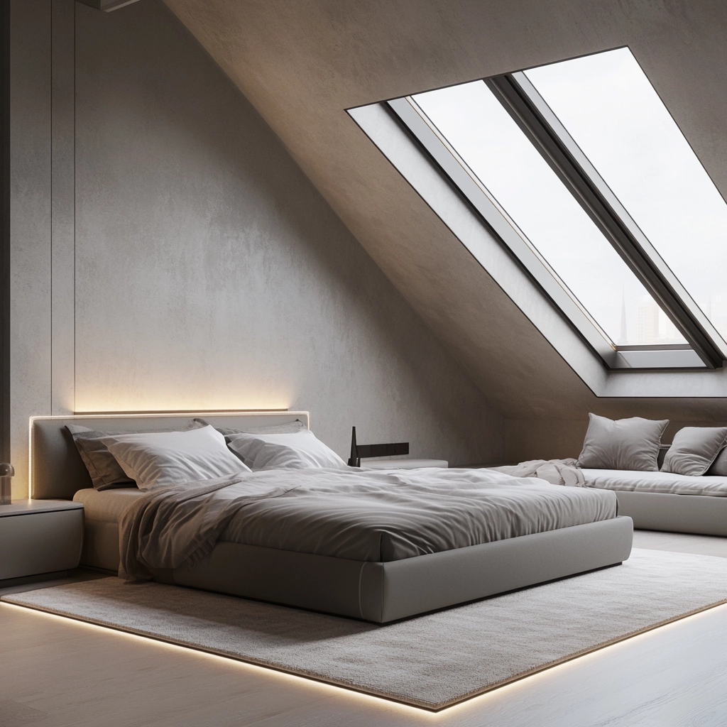 grey beige bedroom 75