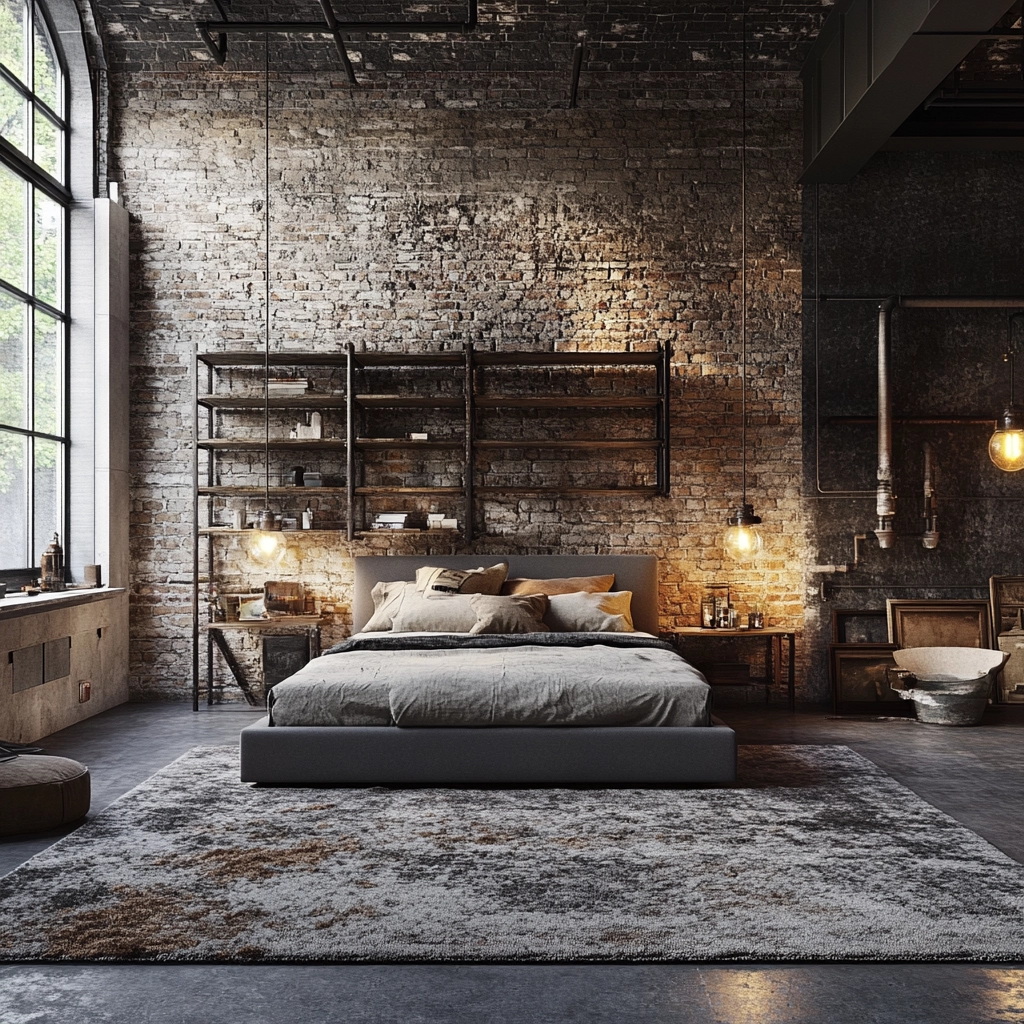 grey rug bedroom 13