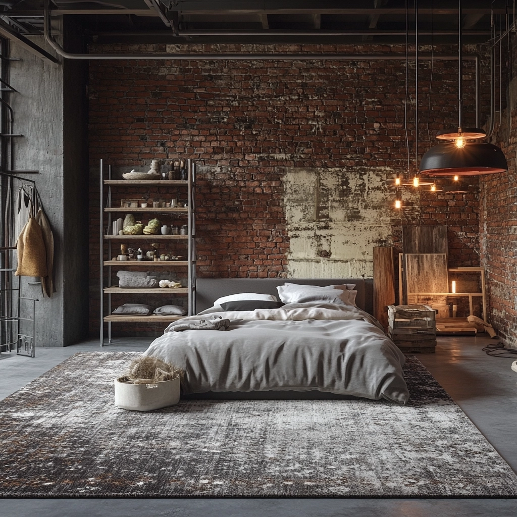 grey rug bedroom 15