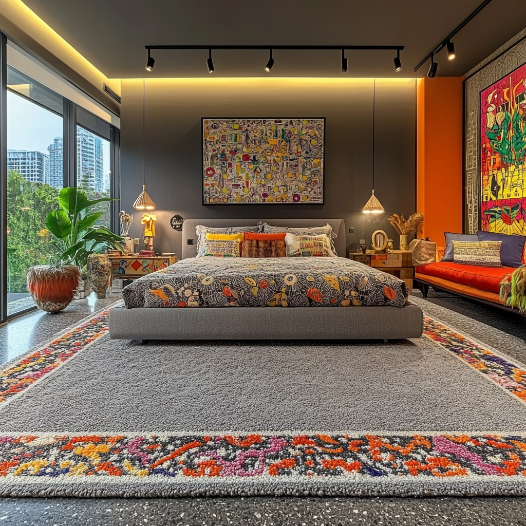 grey rug bedroom 47