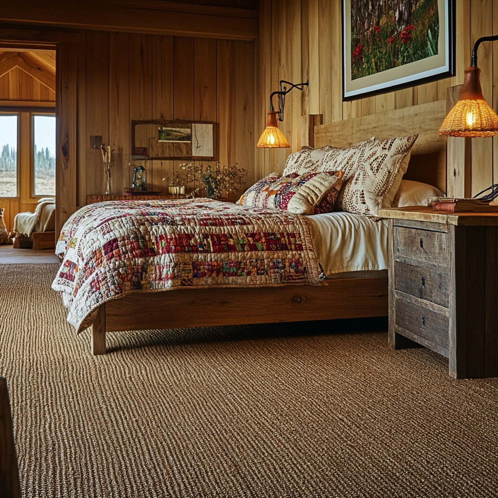 jute carpet bedroom 23