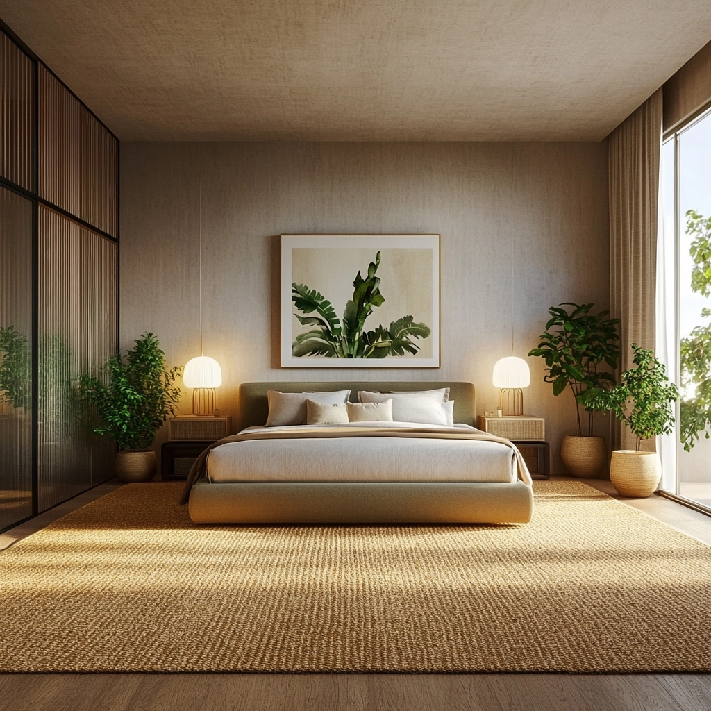 jute carpet bedroom 34