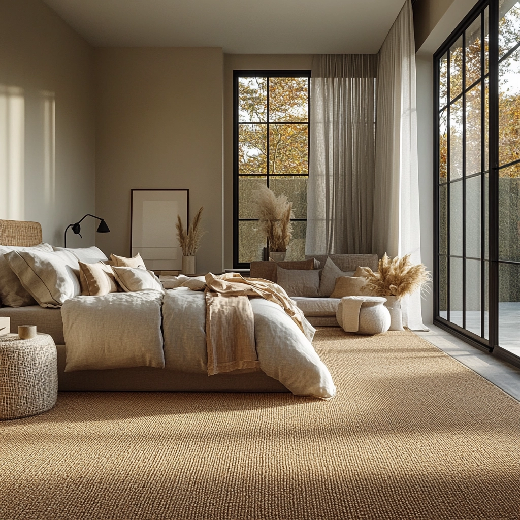 jute carpet bedroom 57