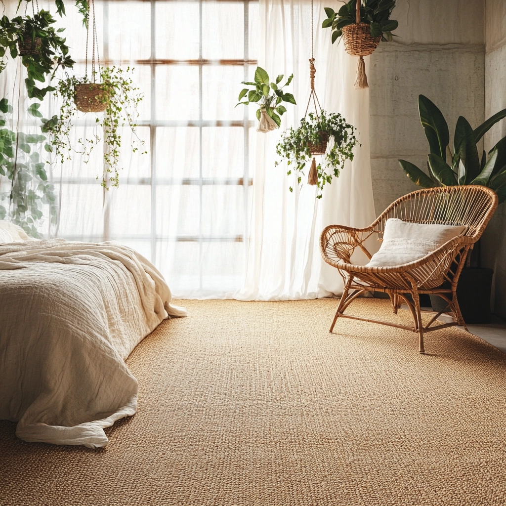 jute carpet bedroom 8