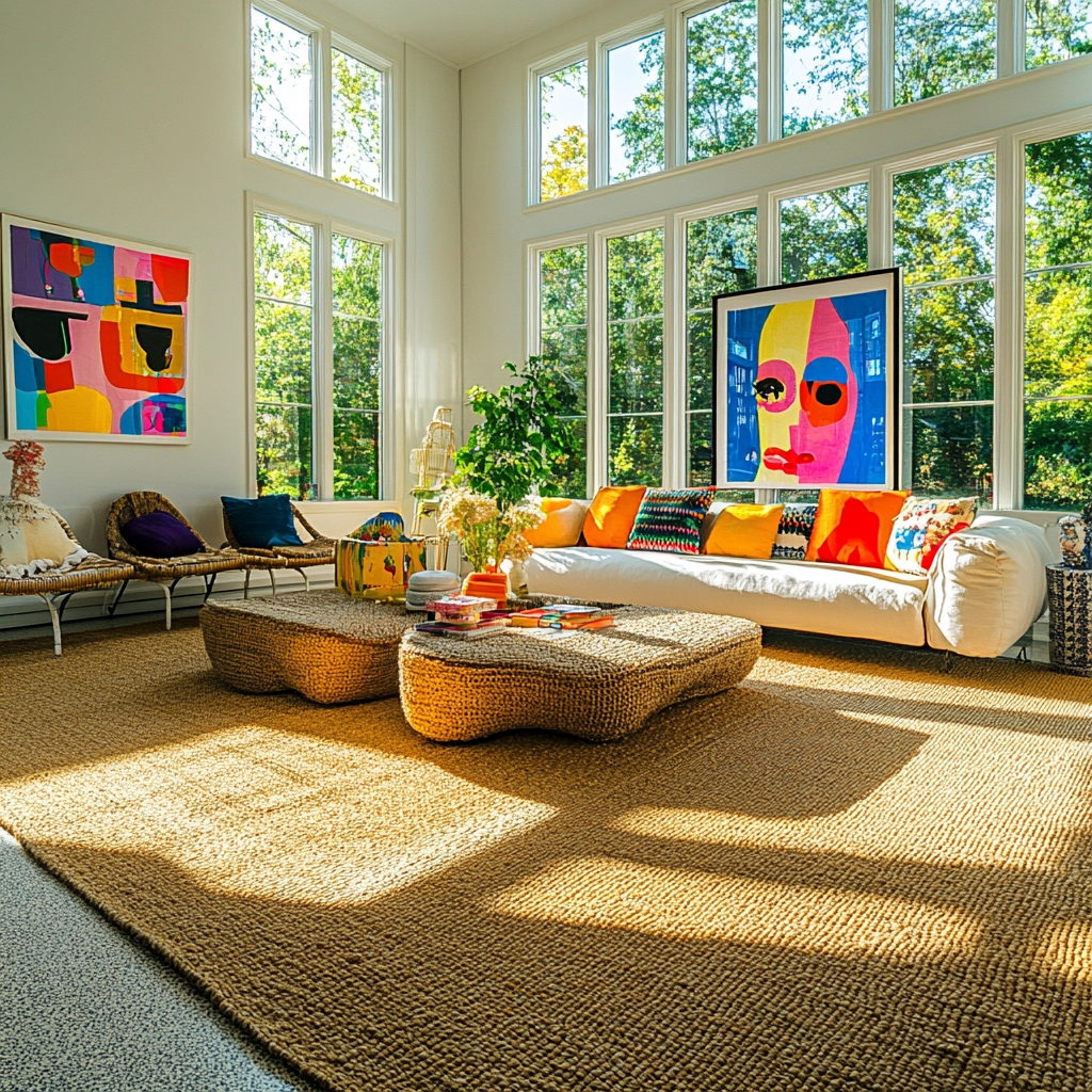 jute carpet living room 50