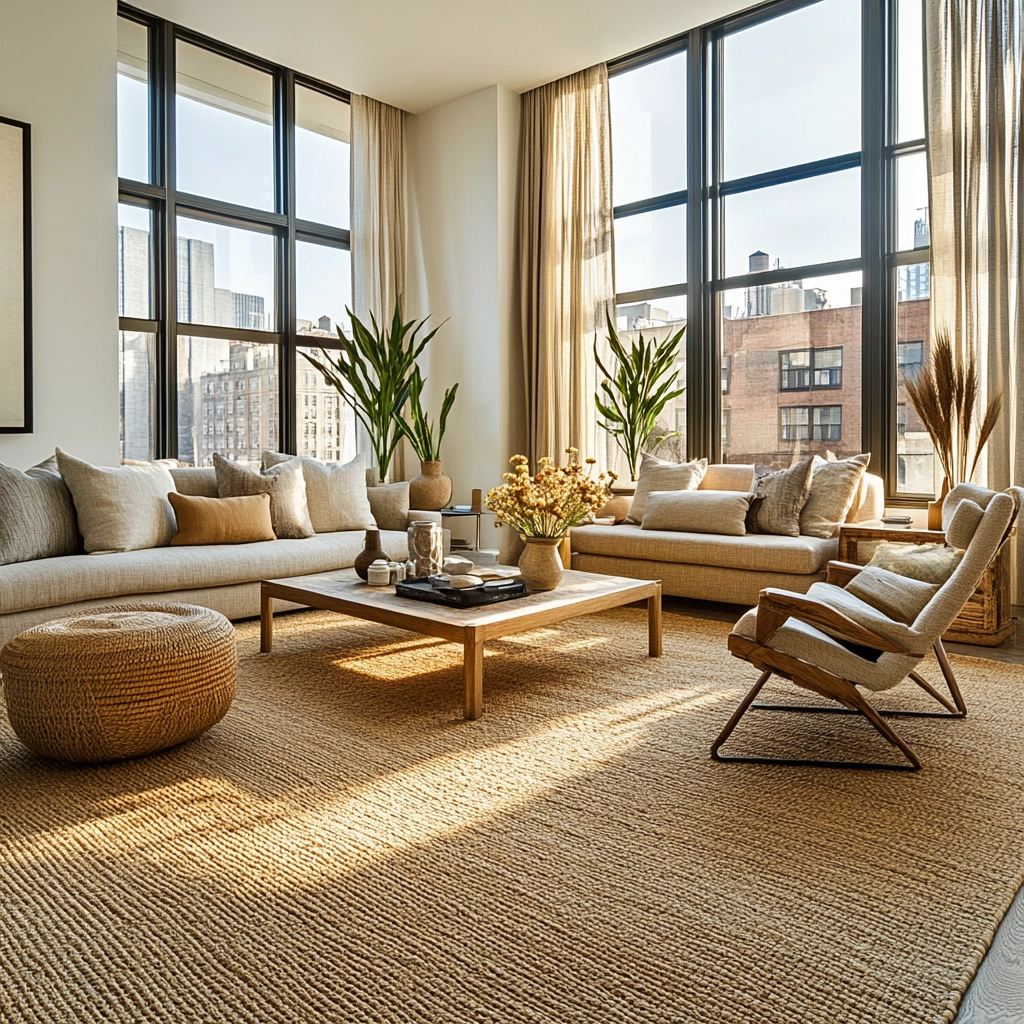 jute carpet living room 75