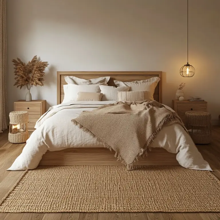 jute rug bedroom 1