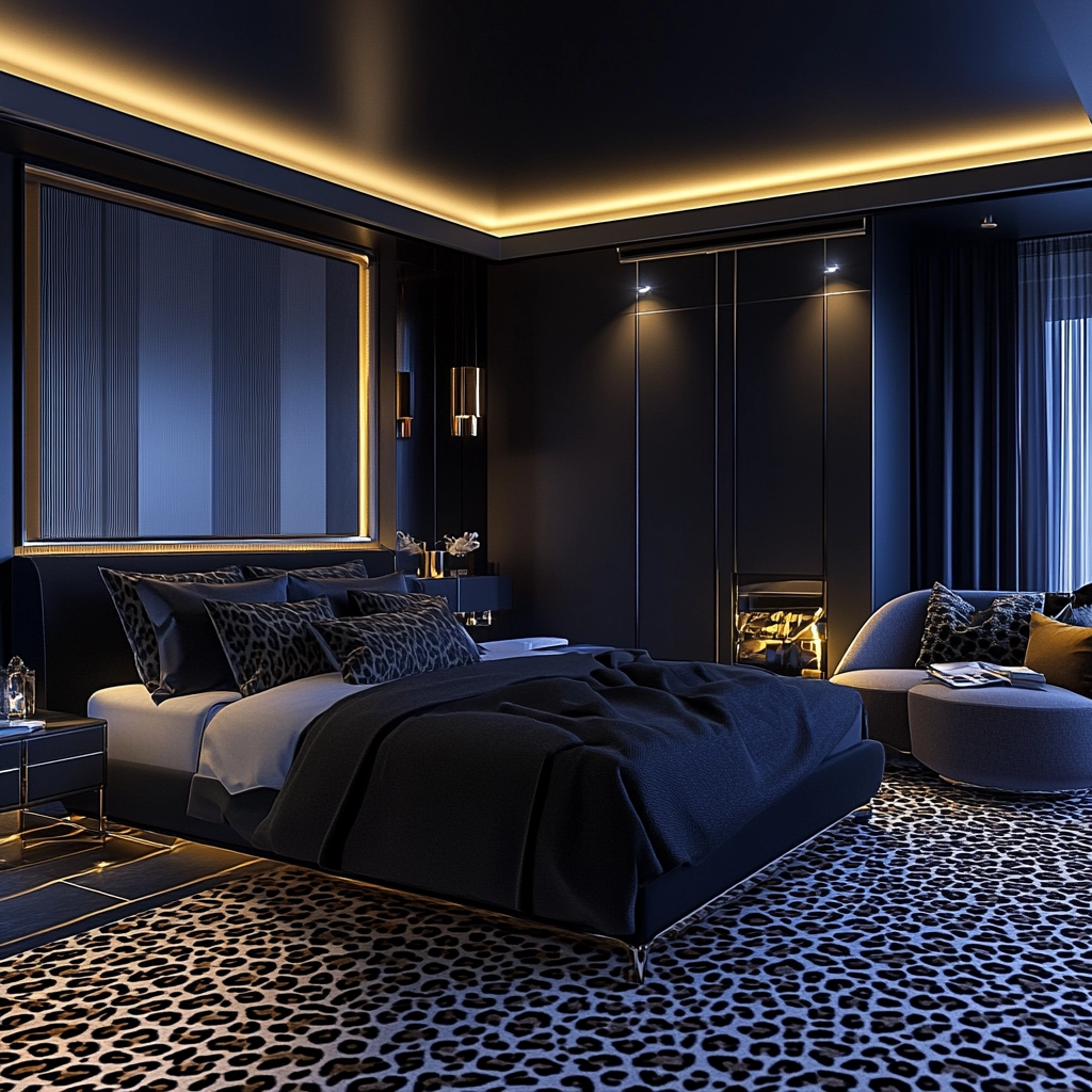 leopard print rug bedroom 13