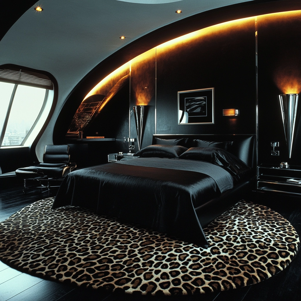 leopard print rug bedroom 14