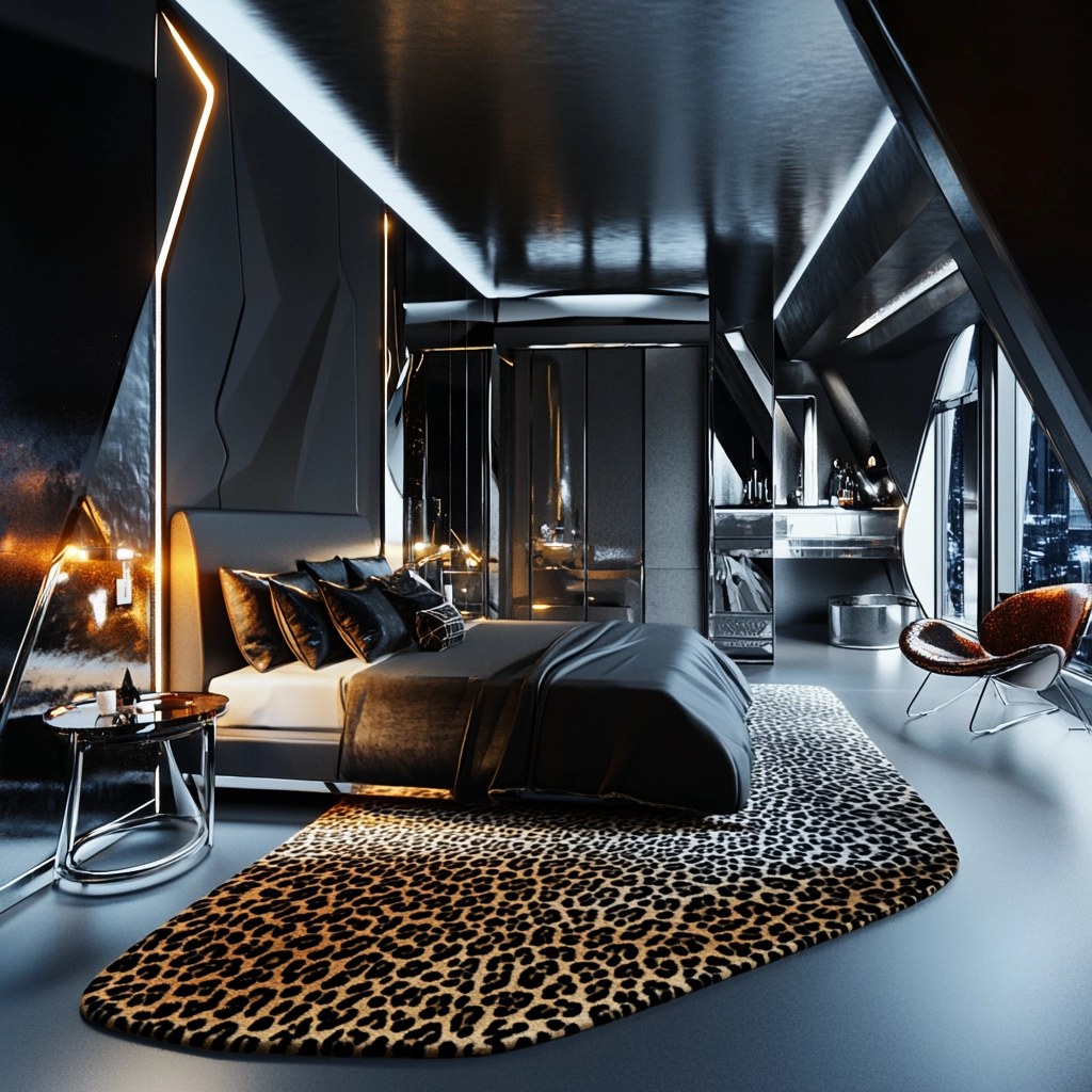 leopard print rug bedroom 15
