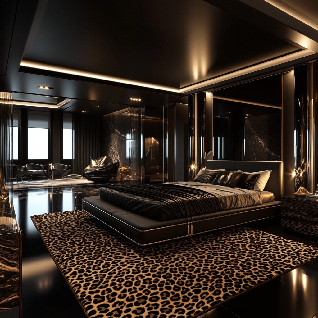 leopard print rug bedroom 16