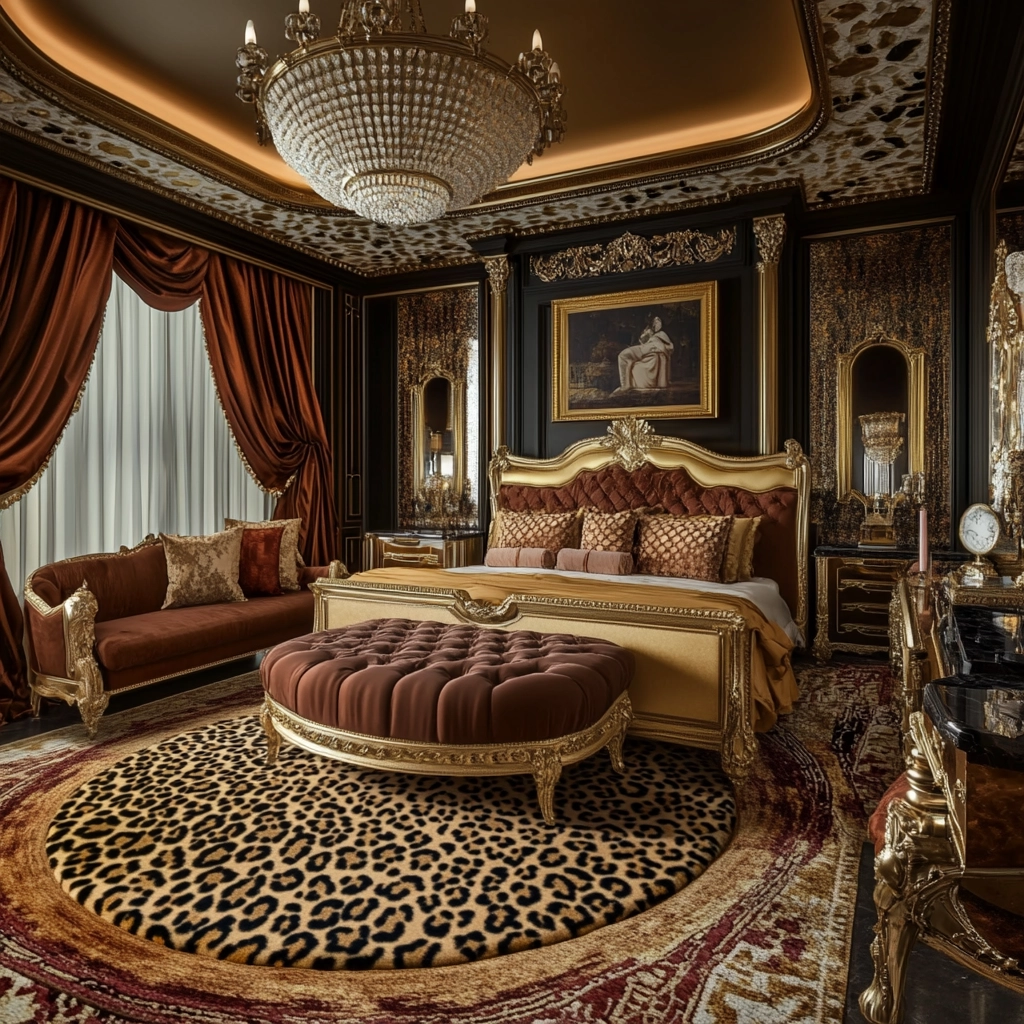 leopard print rug bedroom 18
