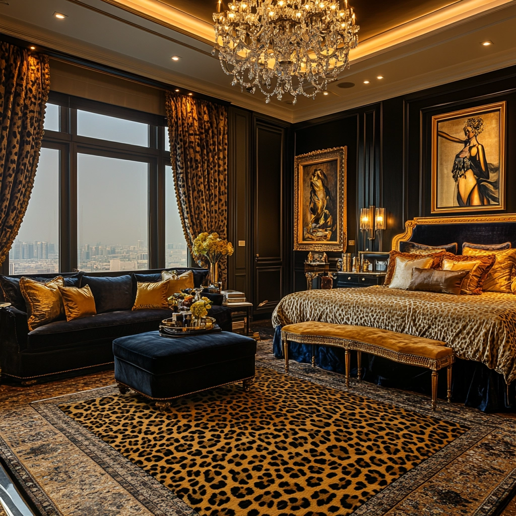 leopard print rug bedroom 19