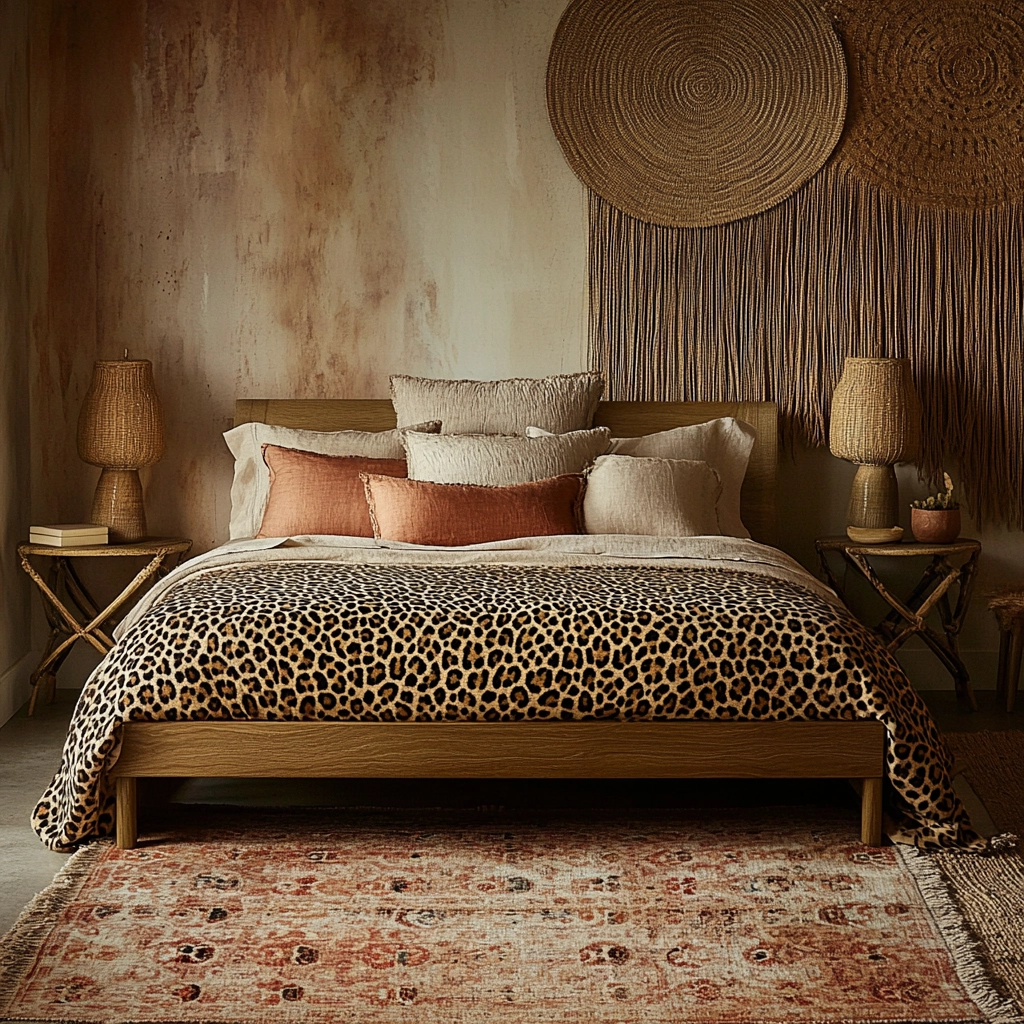 leopard print rug bedroom 2