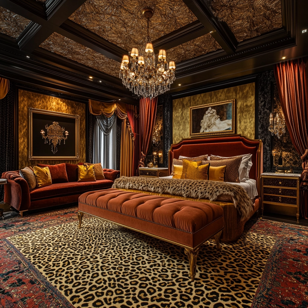 leopard print rug bedroom 20