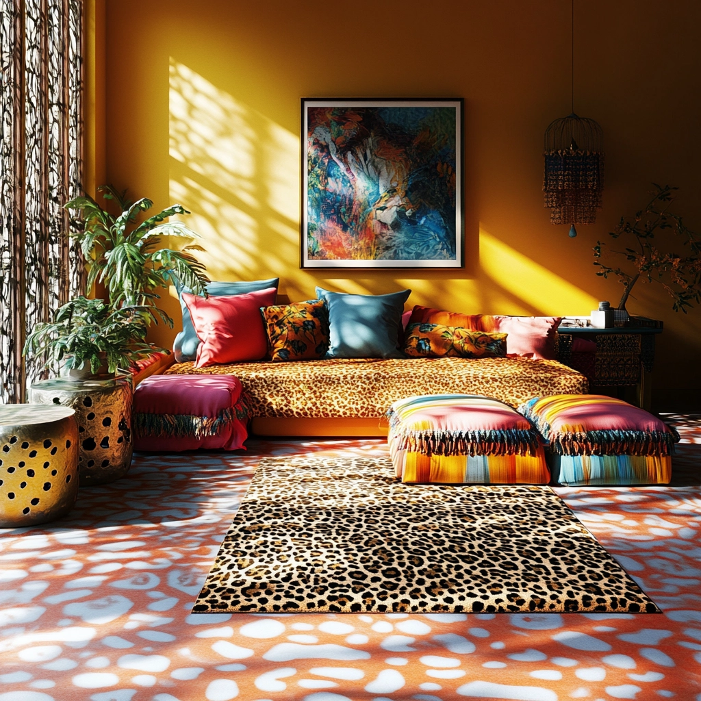 leopard print rug bedroom 28