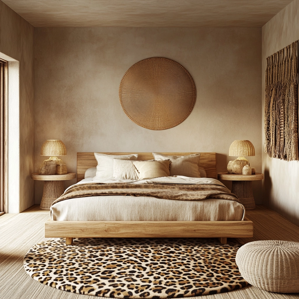 leopard print rug bedroom 3