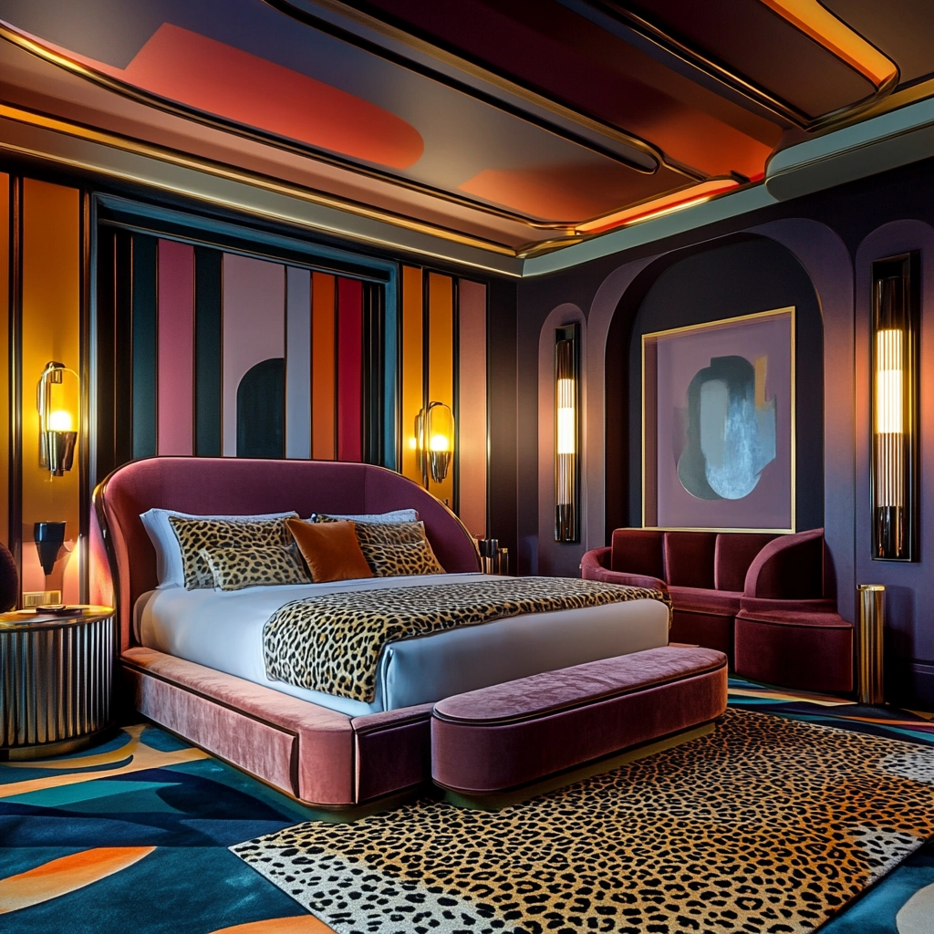 leopard print rug bedroom 39