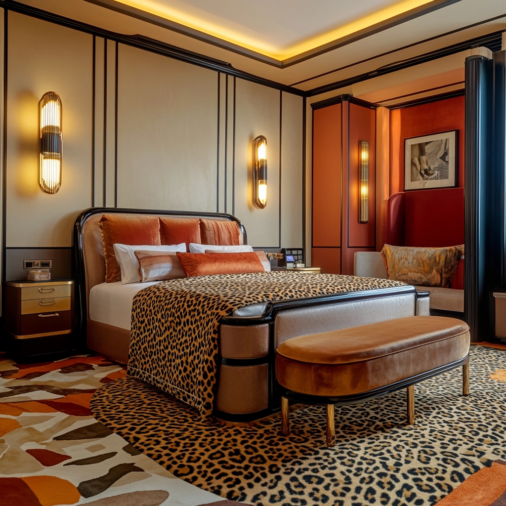 leopard print rug bedroom 40