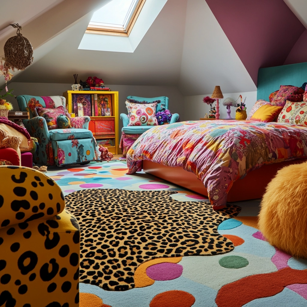 leopard print rug bedroom 48