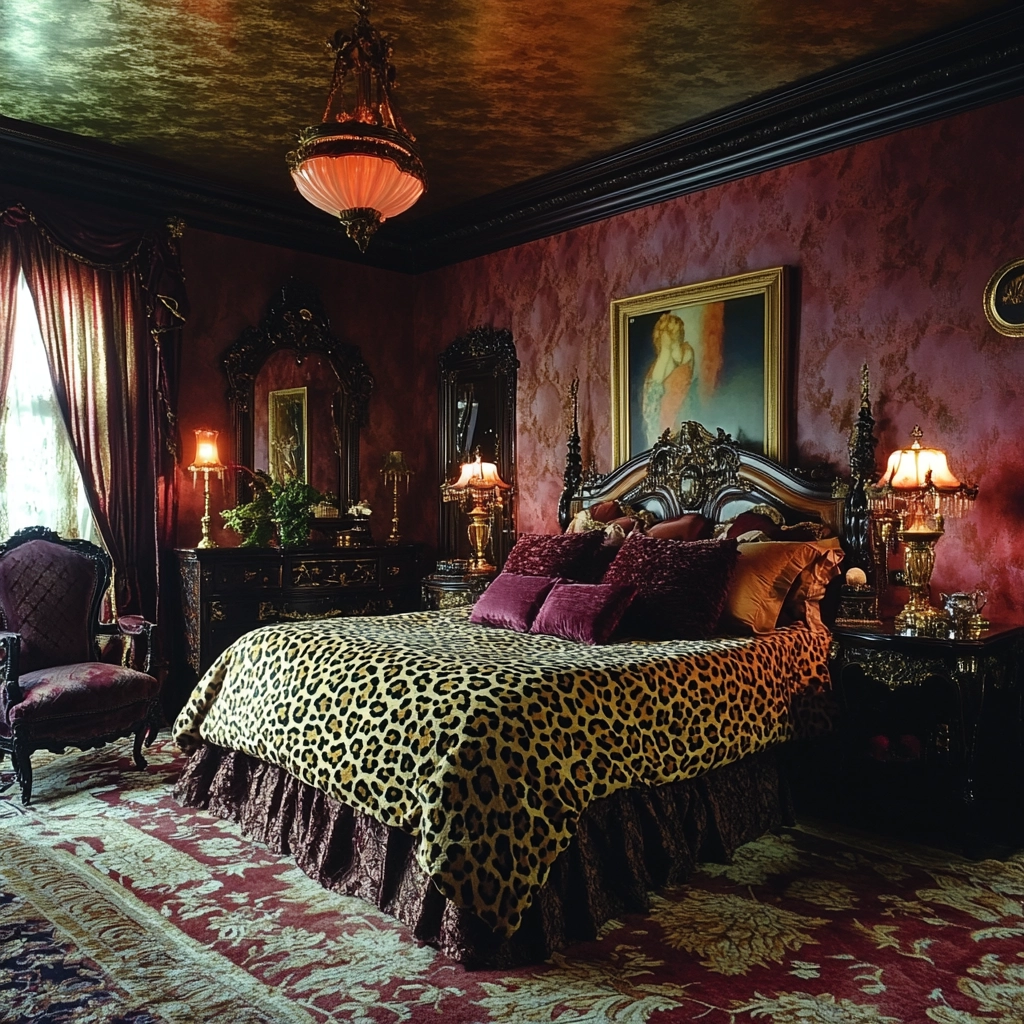 leopard print rug bedroom 49