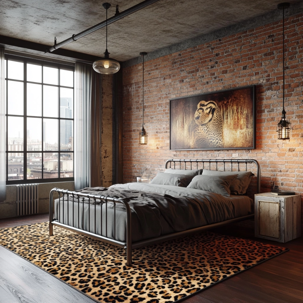 leopard print rug bedroom 54