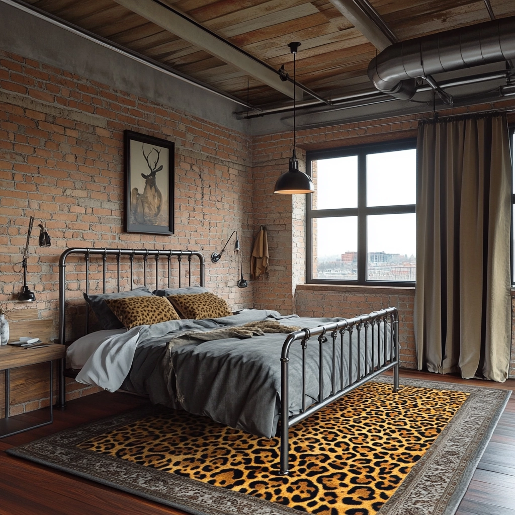 leopard print rug bedroom 55
