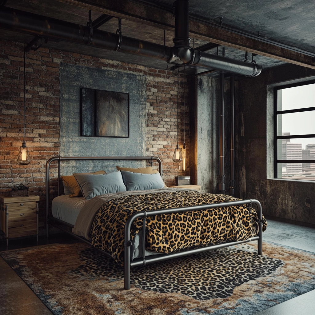 leopard print rug bedroom 56