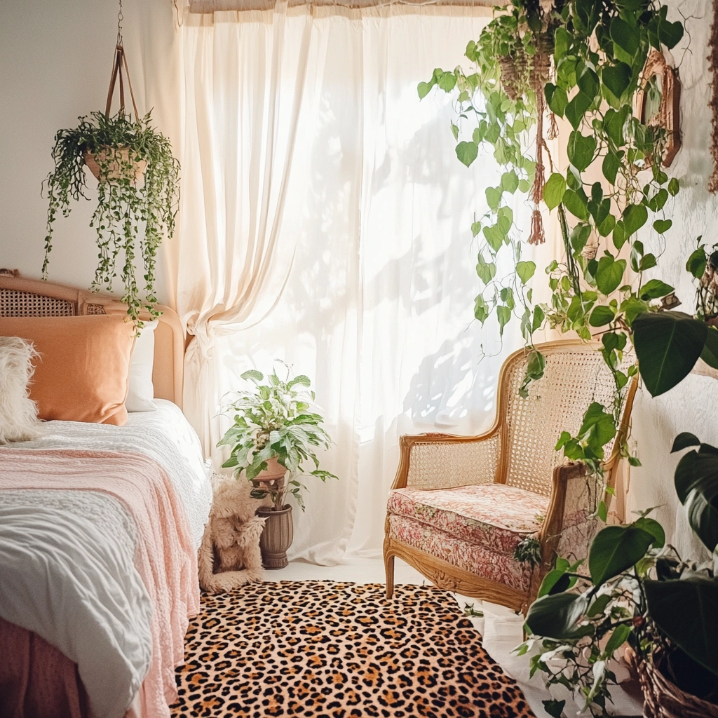 leopard print rug bedroom 6
