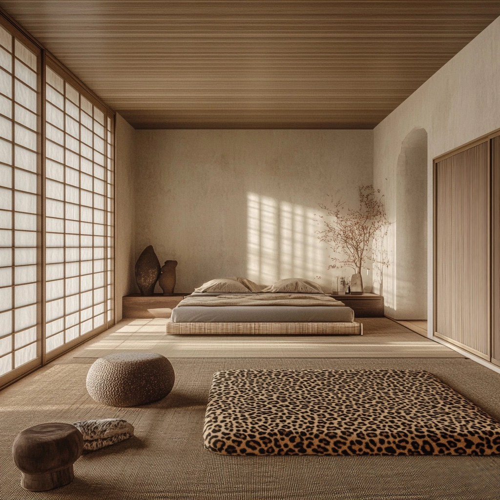 leopard print rug bedroom 60