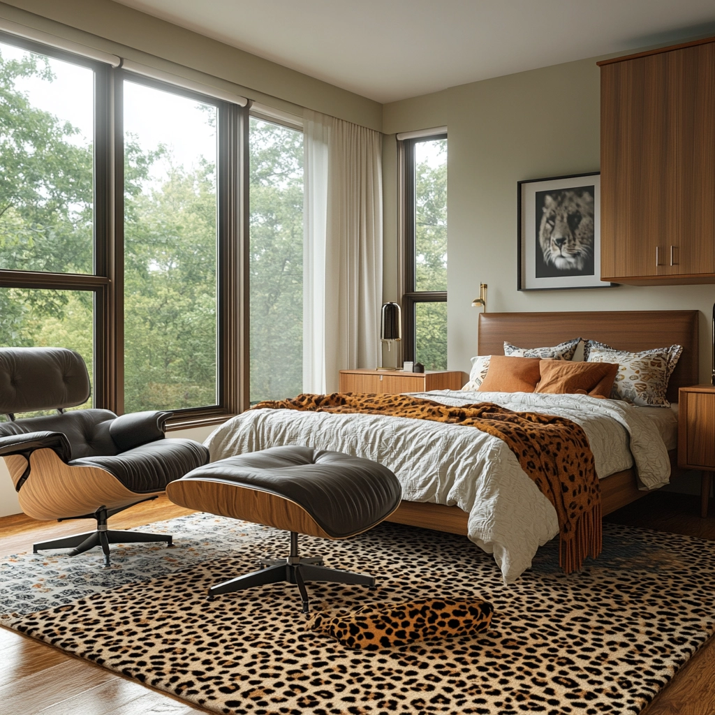 leopard print rug bedroom 64