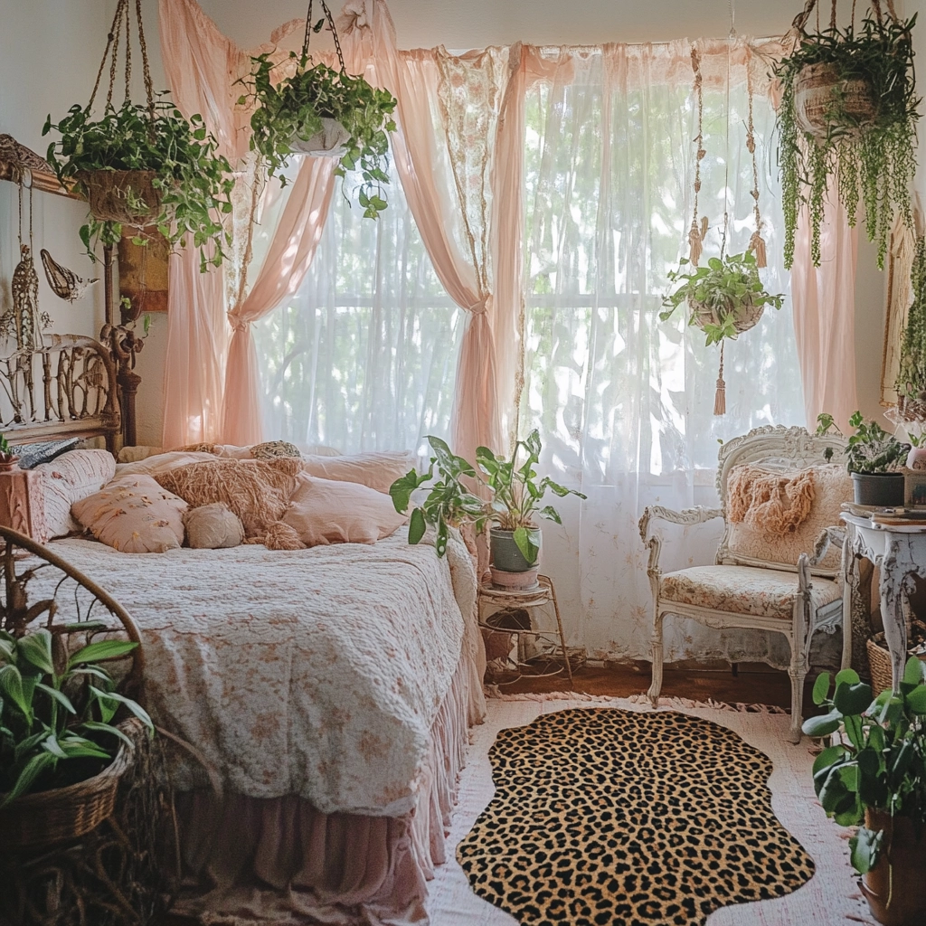 leopard print rug bedroom 7