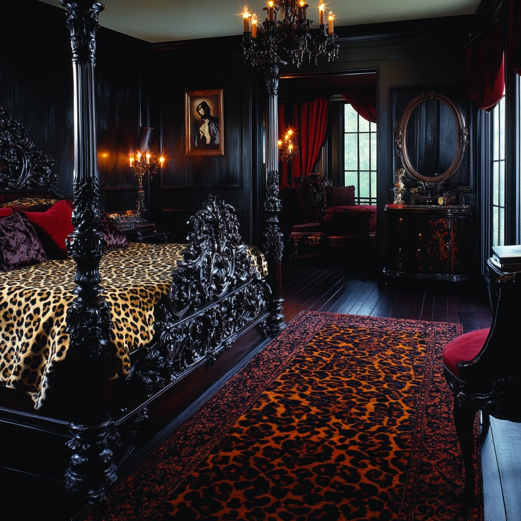 leopard print rug bedroom 70