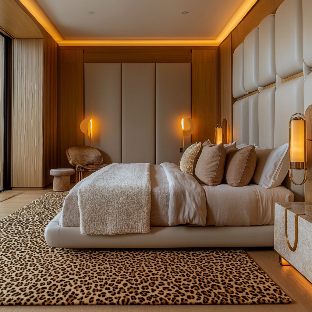 leopard print rug bedroom 74