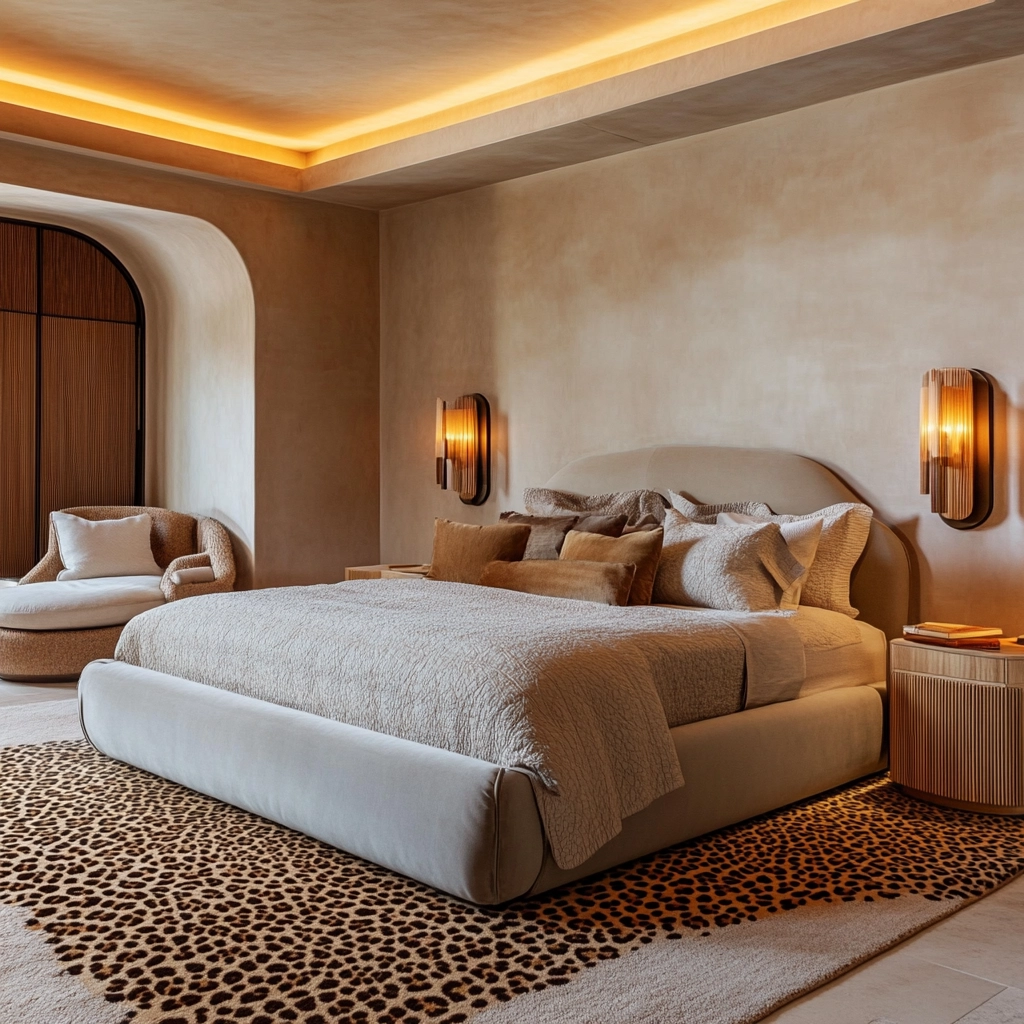 leopard print rug bedroom 76