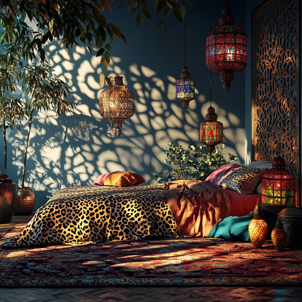 leopard print rug bedroom 80