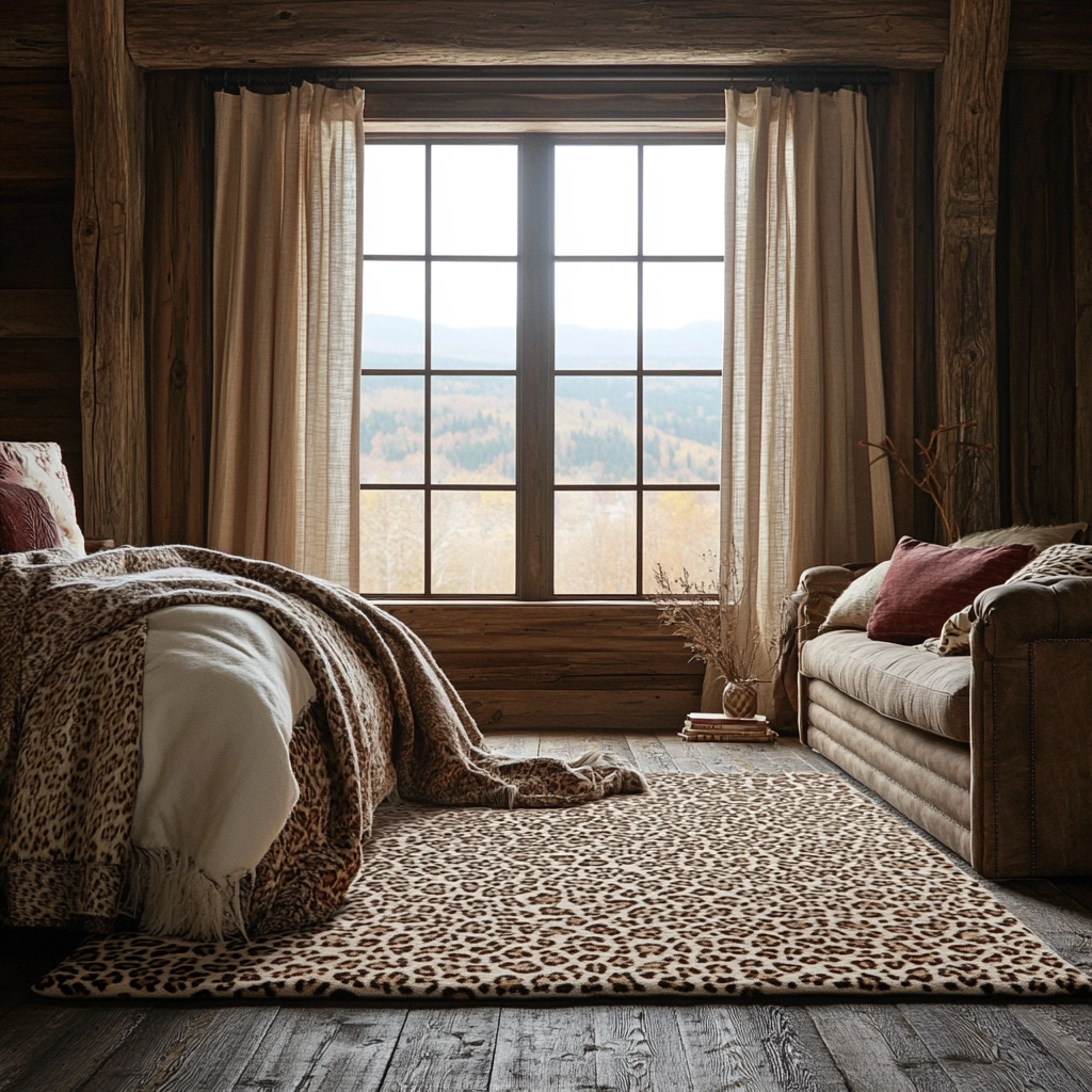 leopard rug bedroom 24