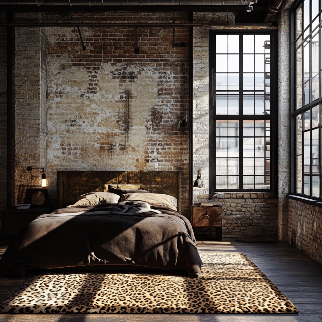 leopard rug bedroom 30