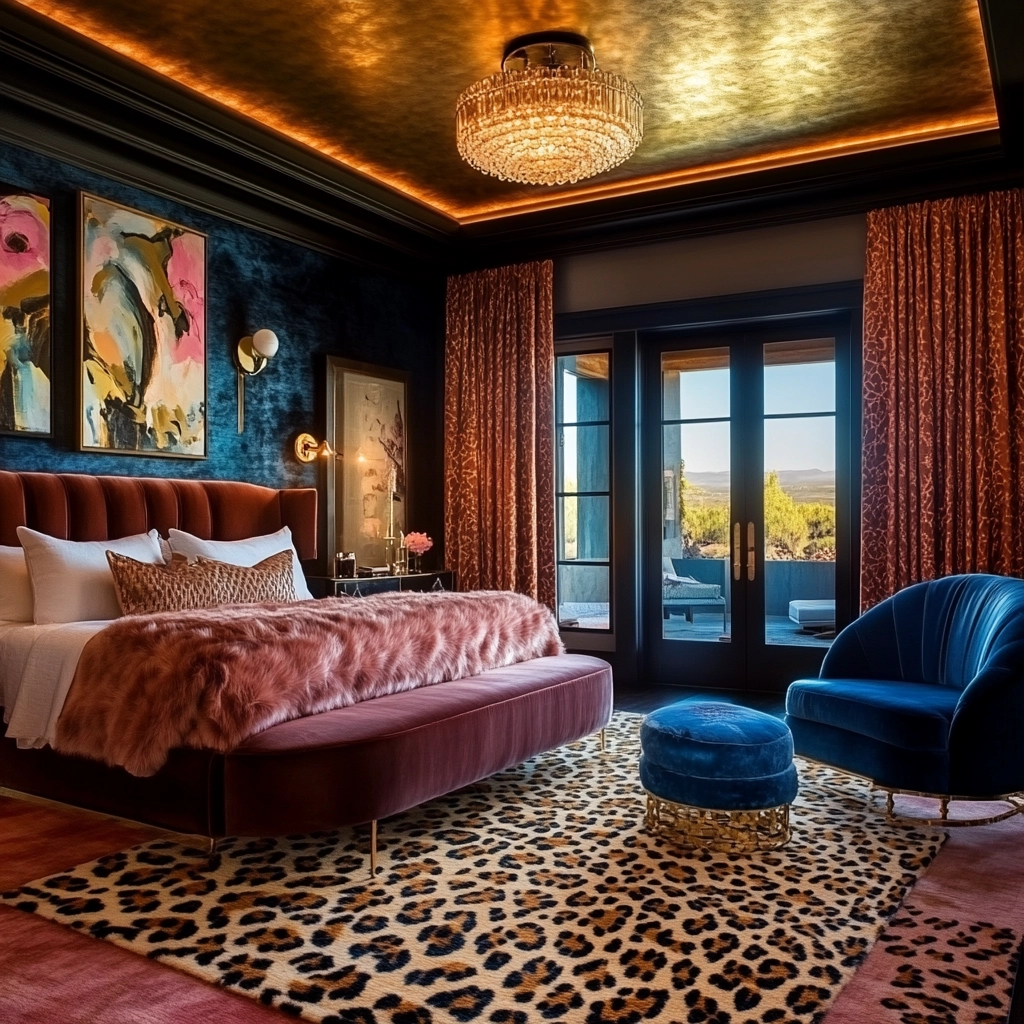 leopard rug bedroom 39