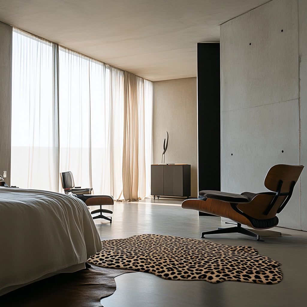 leopard rug bedroom 47