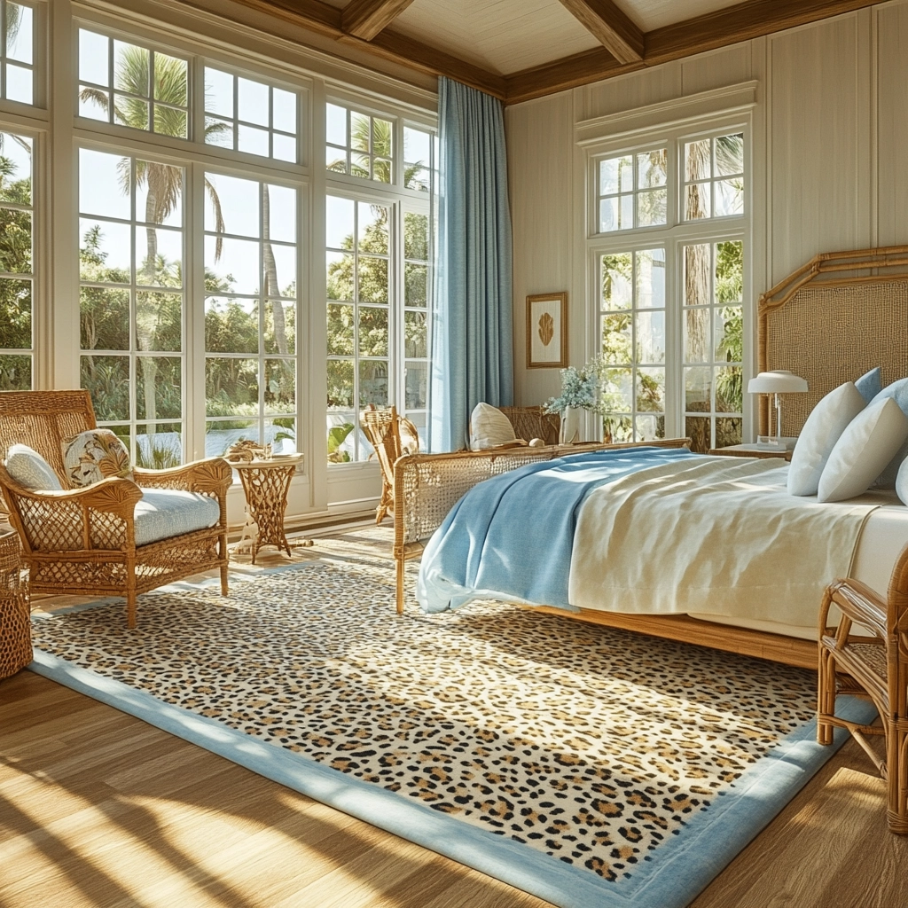 leopard rug bedroom 49