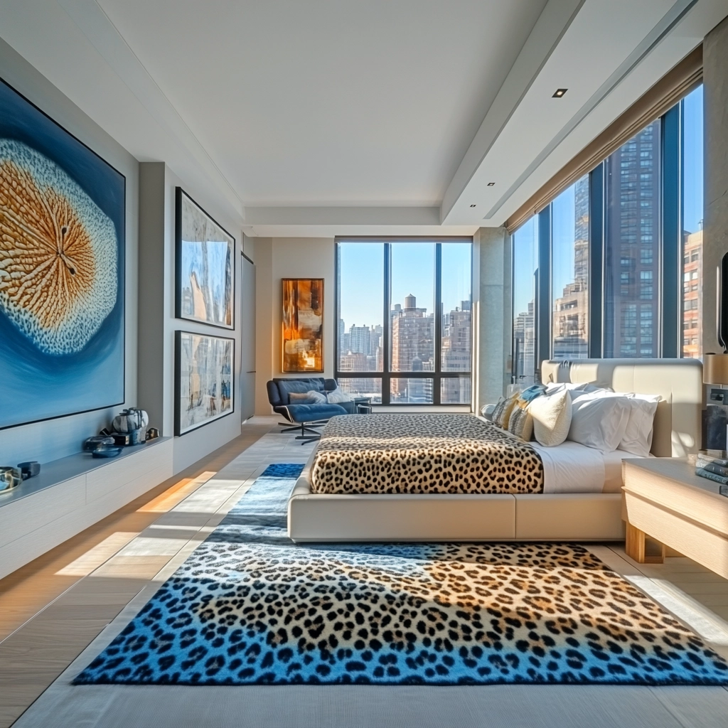leopard rug bedroom 64