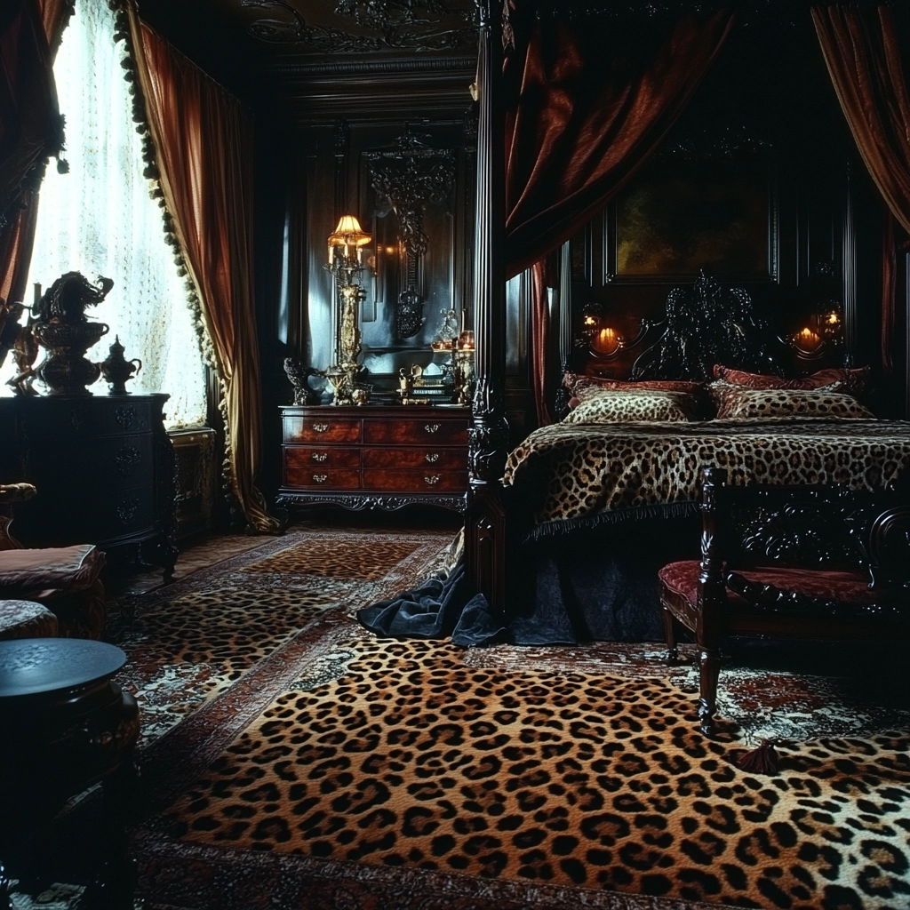 leopard rug bedroom 66