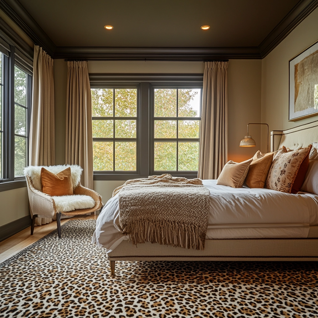 leopard rug bedroom 70