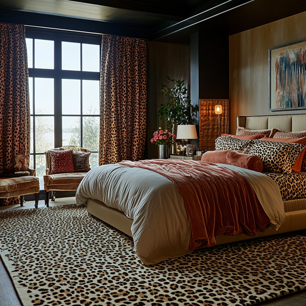 leopard rug bedroom 72