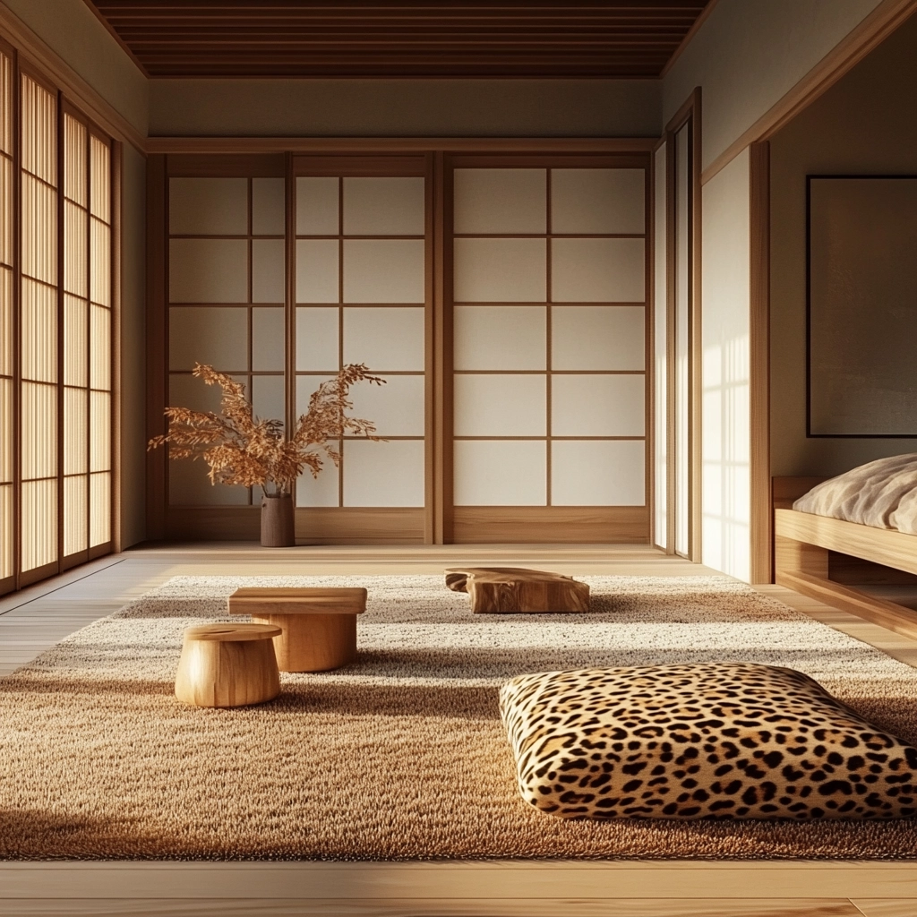 leopard rug bedroom 73