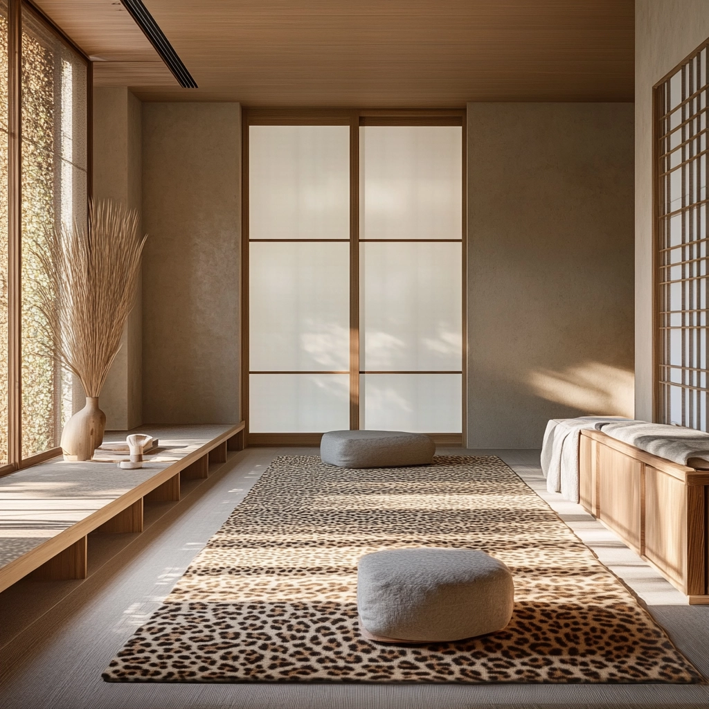 leopard rug bedroom 75