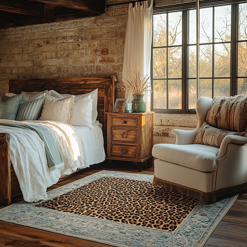 leopard rug bedroom 77